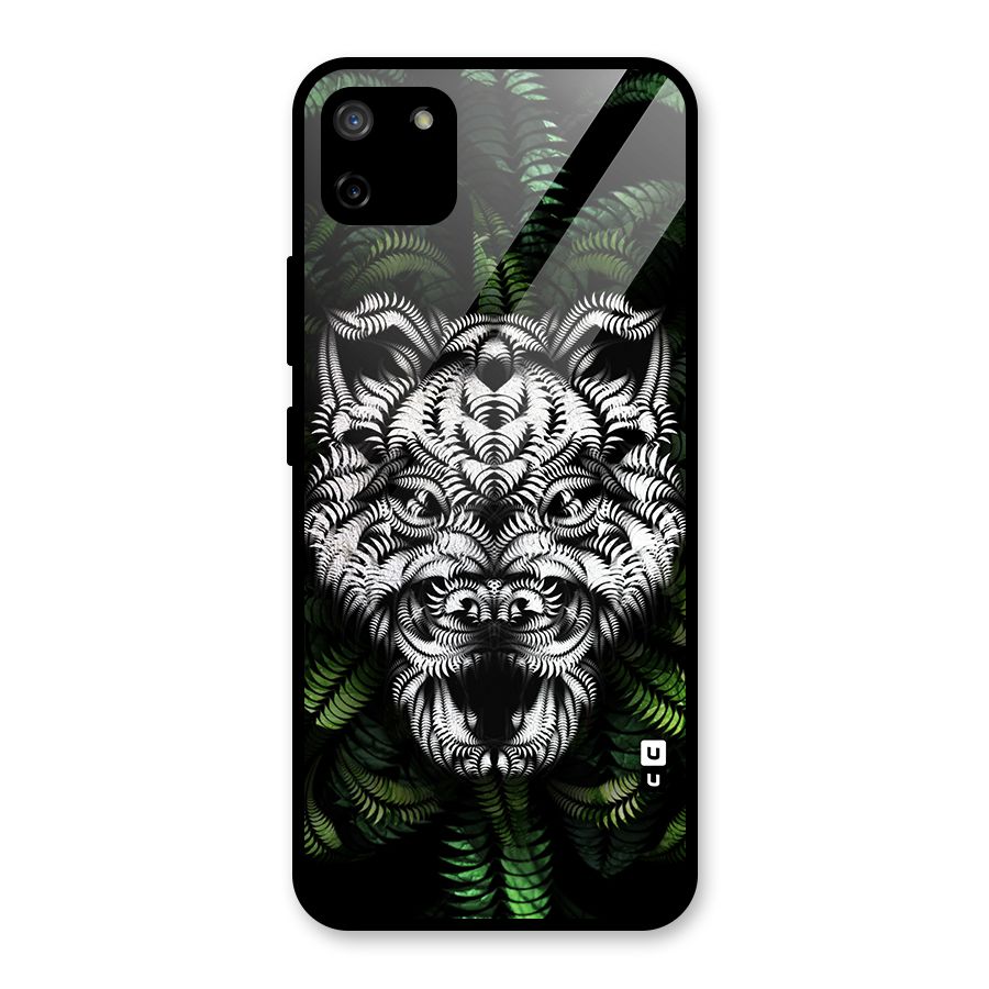 Aztec Art Tiger Glass Back Case for Realme C11
