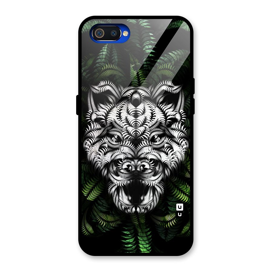Aztec Art Tiger Glass Back Case for Realme C2
