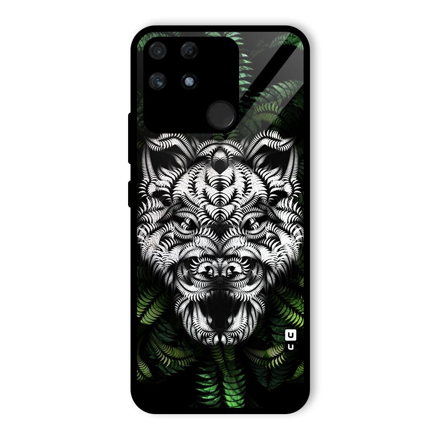 Aztec Art Tiger Glass Back Case for Realme Narzo 50A