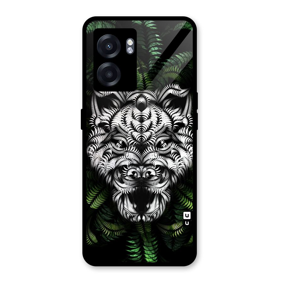 Aztec Art Tiger Glass Back Case for Realme Narzo 50 5G