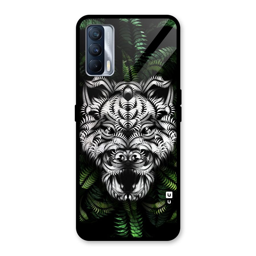 Aztec Art Tiger Glass Back Case for Realme X7