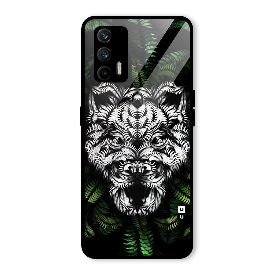 Aztec Art Tiger Glass Back Case for Realme X7 Max