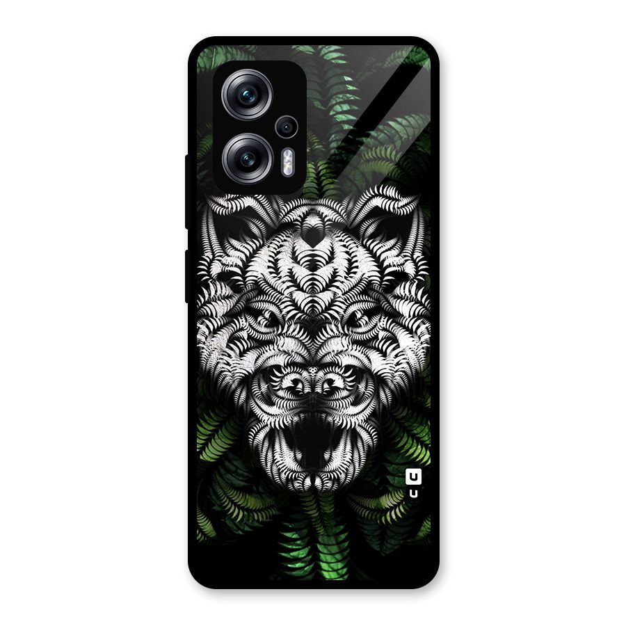 Aztec Art Tiger Glass Back Case for Redmi K50i