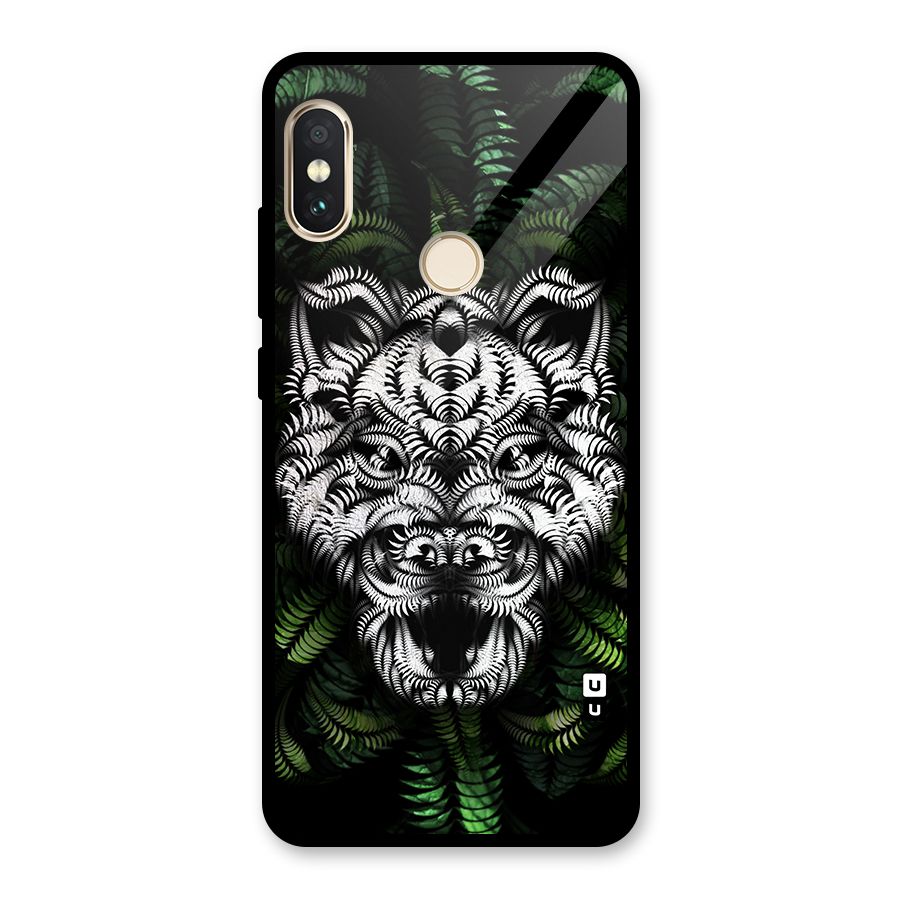 Aztec Art Tiger Glass Back Case for Redmi Note 5 Pro