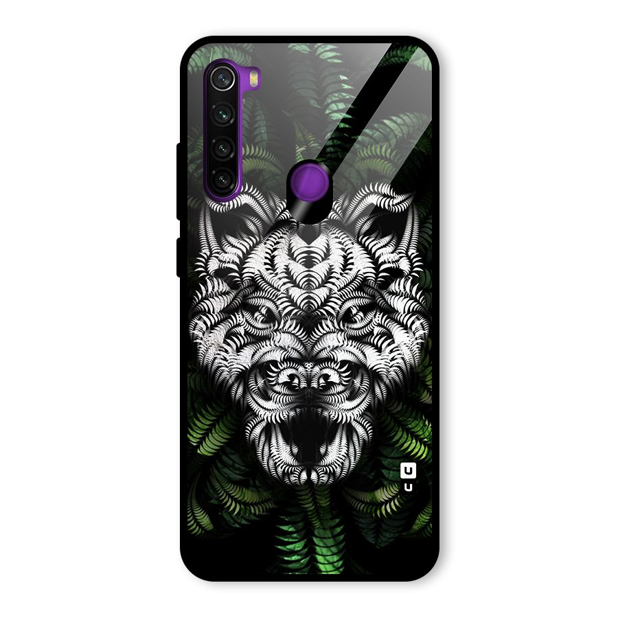 Aztec Art Tiger Glass Back Case for Redmi Note 8