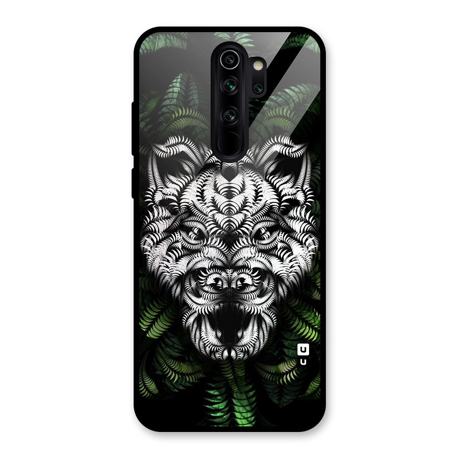 Aztec Art Tiger Glass Back Case for Redmi Note 8 Pro