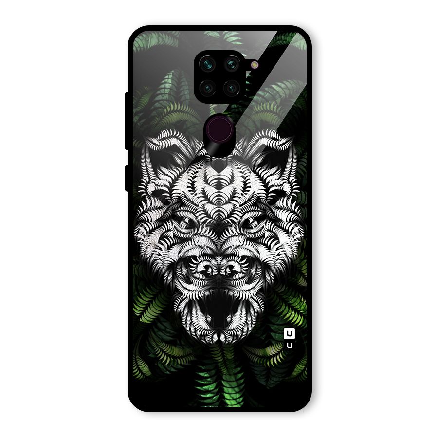 Aztec Art Tiger Glass Back Case for Redmi Note 9