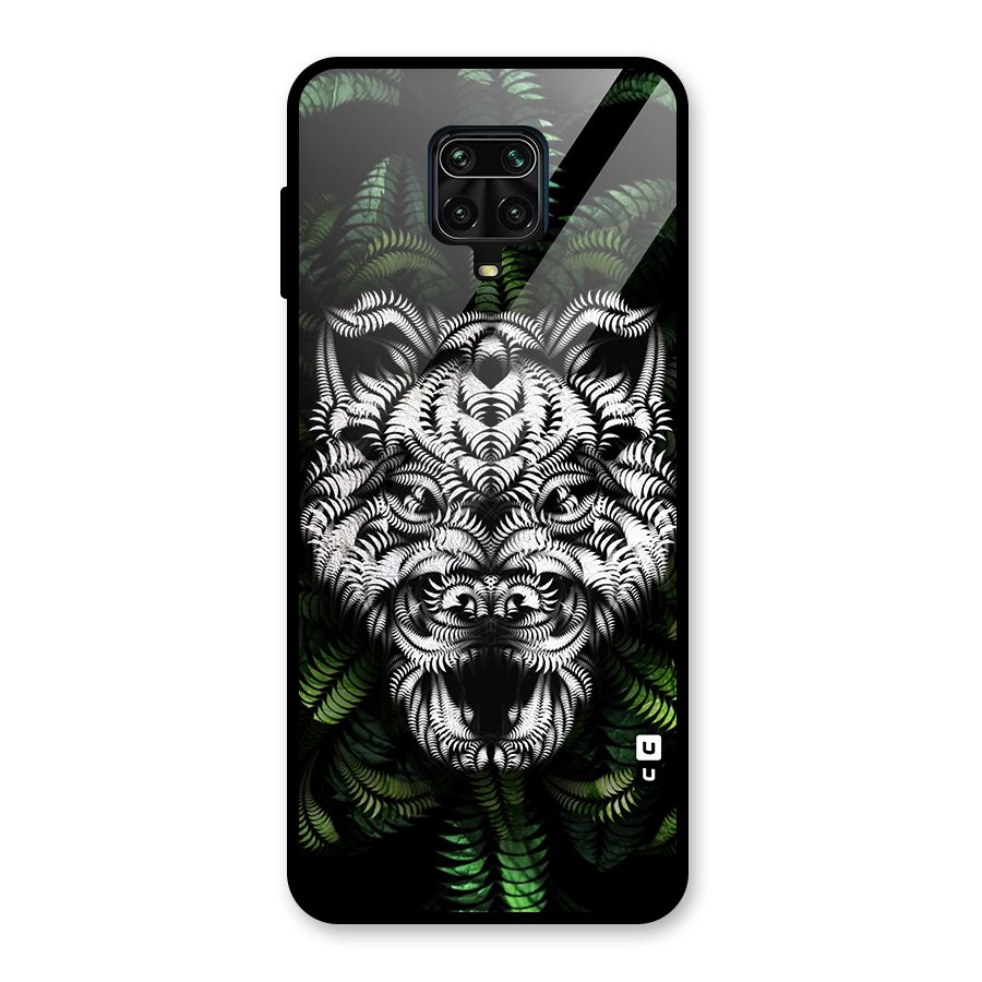 Aztec Art Tiger Glass Back Case for Redmi Note 9 Pro
