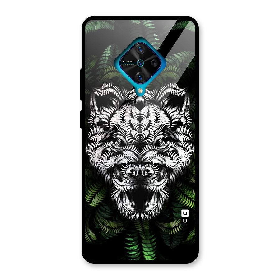 Aztec Art Tiger Glass Back Case for Vivo S1 Pro