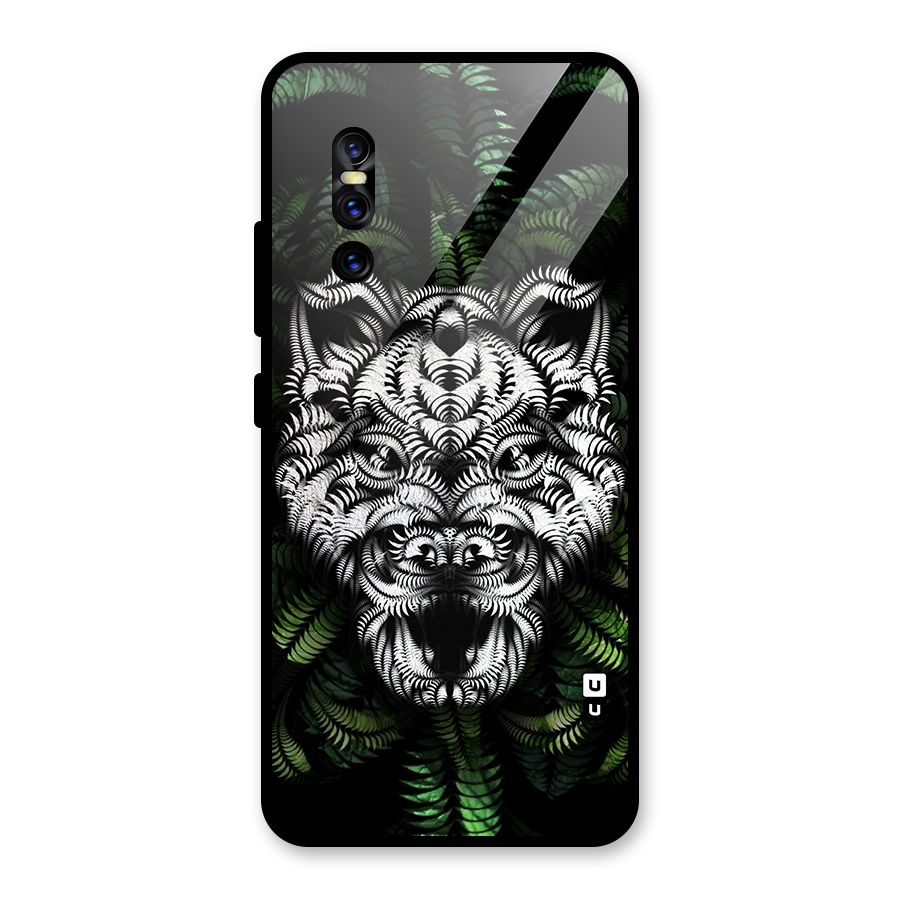 Aztec Art Tiger Glass Back Case for Vivo V15 Pro