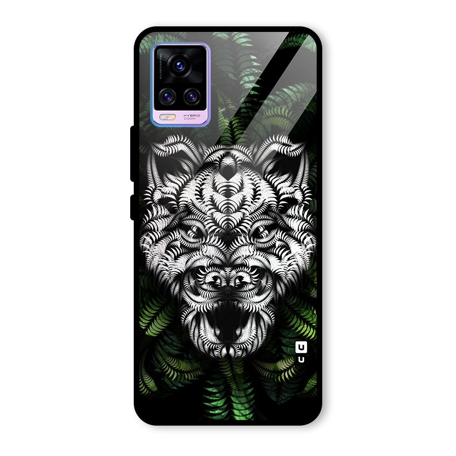 Aztec Art Tiger Glass Back Case for Vivo V20 Pro