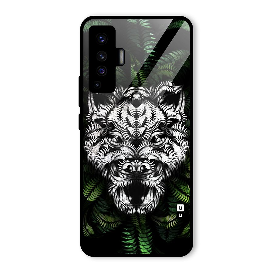 Aztec Art Tiger Glass Back Case for Vivo X50