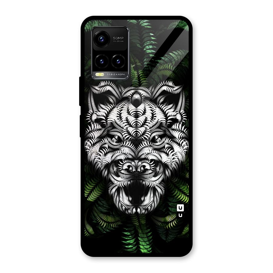 Aztec Art Tiger Glass Back Case for Vivo Y21T