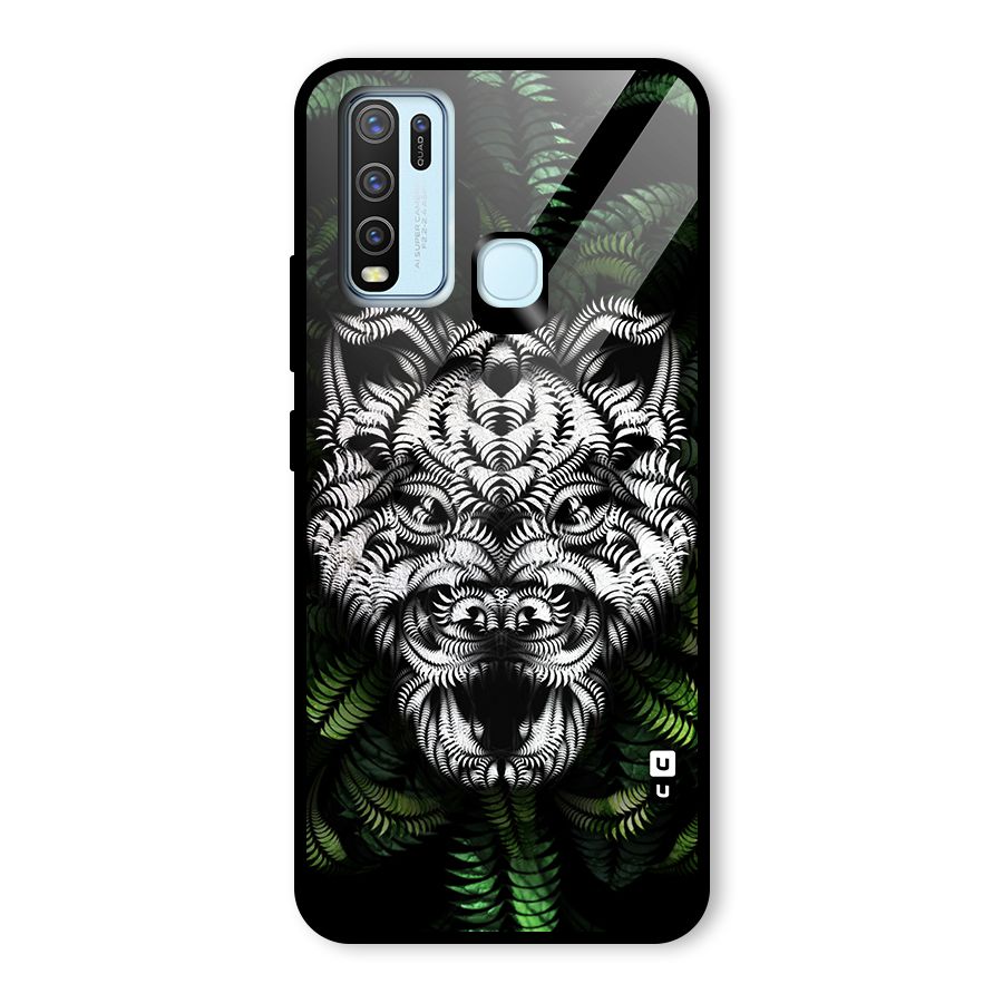 Aztec Art Tiger Glass Back Case for Vivo Y30