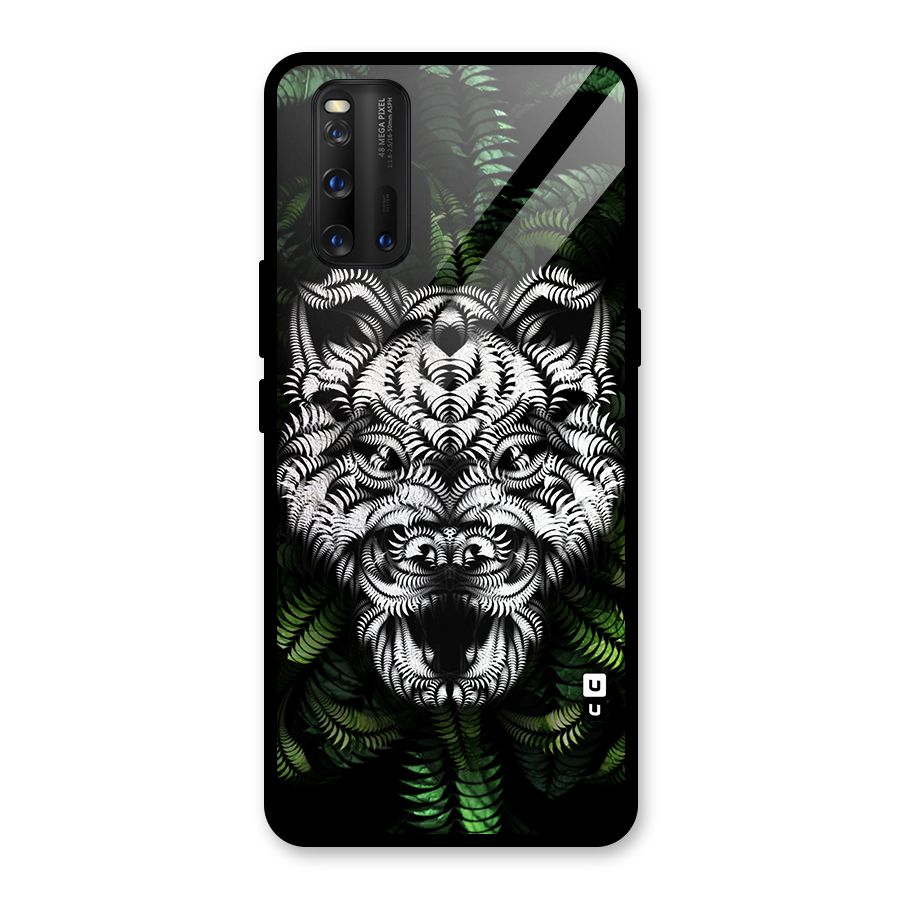 Aztec Art Tiger Glass Back Case for Vivo iQOO 3