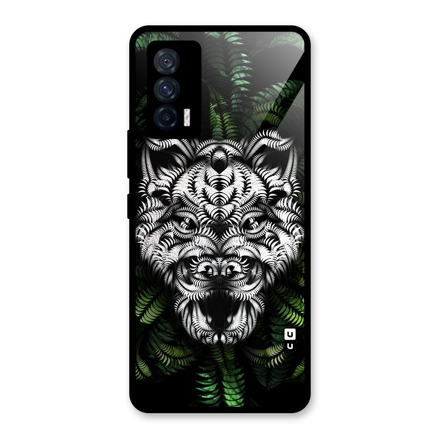 Aztec Art Tiger Glass Back Case for Vivo iQOO 7 5G