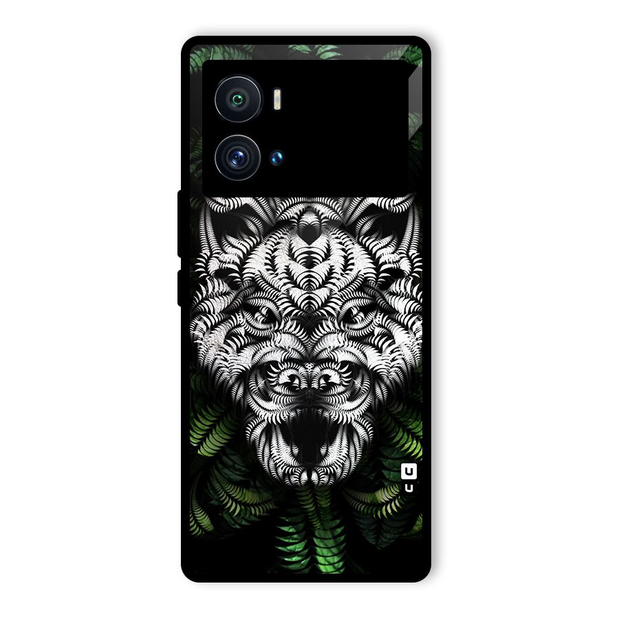 Aztec Art Tiger Glass Back Case for Vivo iQOO 9 Pro