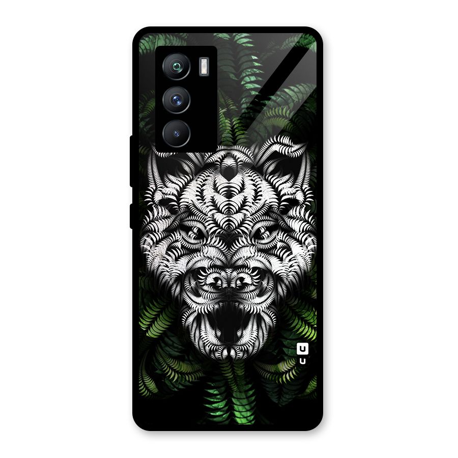 Aztec Art Tiger Glass Back Case for Vivo iQOO 9 SE