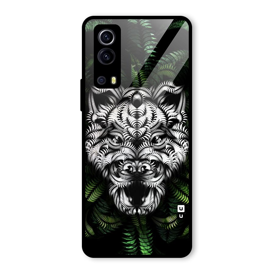 Aztec Art Tiger Glass Back Case for Vivo iQOO Z3