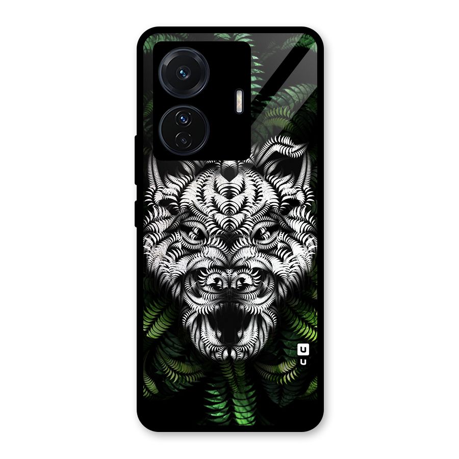 Aztec Art Tiger Glass Back Case for Vivo iQOO Z6 Pro