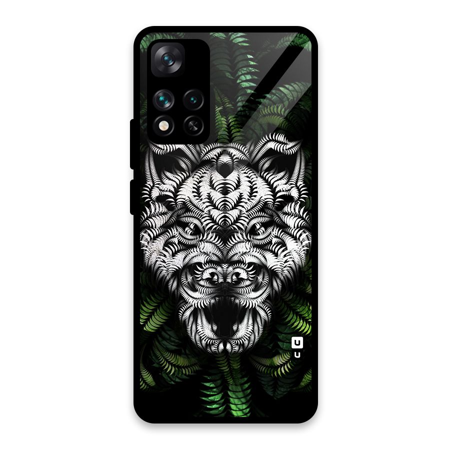 Aztec Art Tiger Glass Back Case for Xiaomi 11i HyperCharge 5G