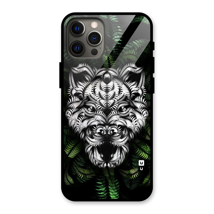 Aztec Art Tiger Glass Back Case for iPhone 12 Pro Max