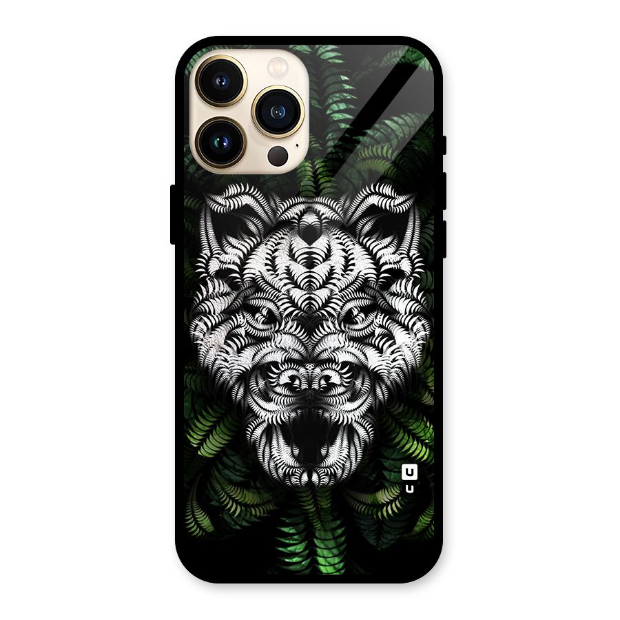 Aztec Art Tiger Glass Back Case for iPhone 13 Pro Max
