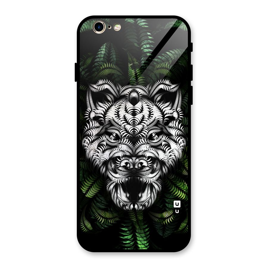 Aztec Art Tiger Glass Back Case for iPhone 6 6S