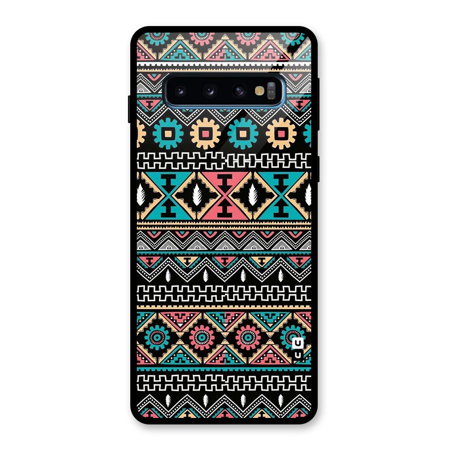 Aztec Beautiful Creativity Glass Back Case for Galaxy S10