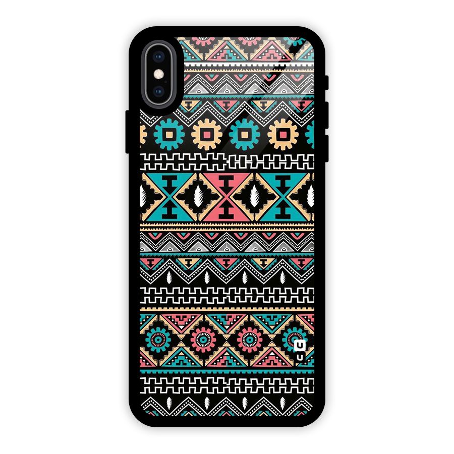 Aztec Beautiful Creativity Glass Back Case for iPhone XS Max