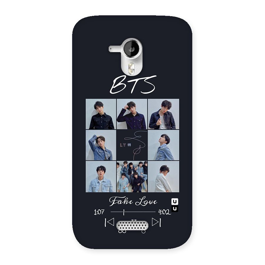 BTS Fake Love Back Case for Micromax Canvas HD A116