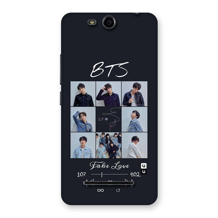 BTS Fake Love Back Case for Micromax Canvas Juice 3 Q392
