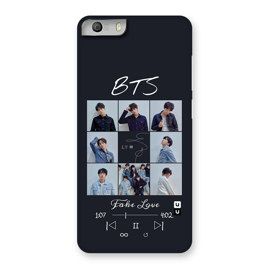BTS Fake Love Back Case for Micromax Canvas Knight 2