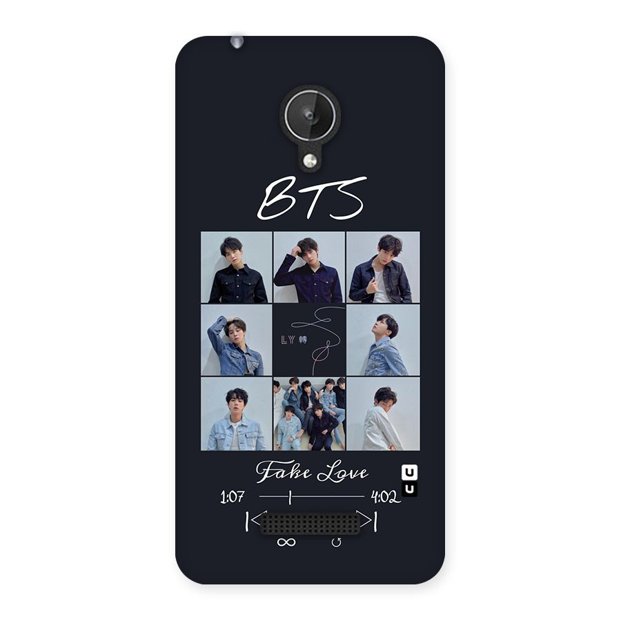 BTS Fake Love Back Case for Micromax Canvas Spark Q380