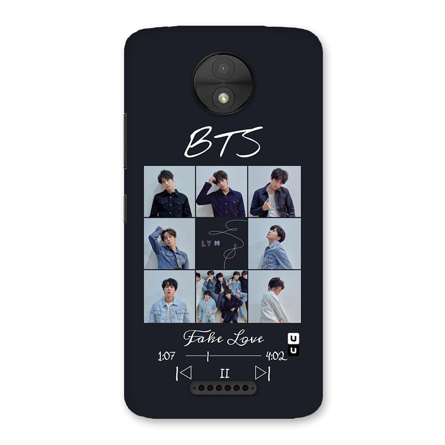 BTS Fake Love Back Case for Moto C