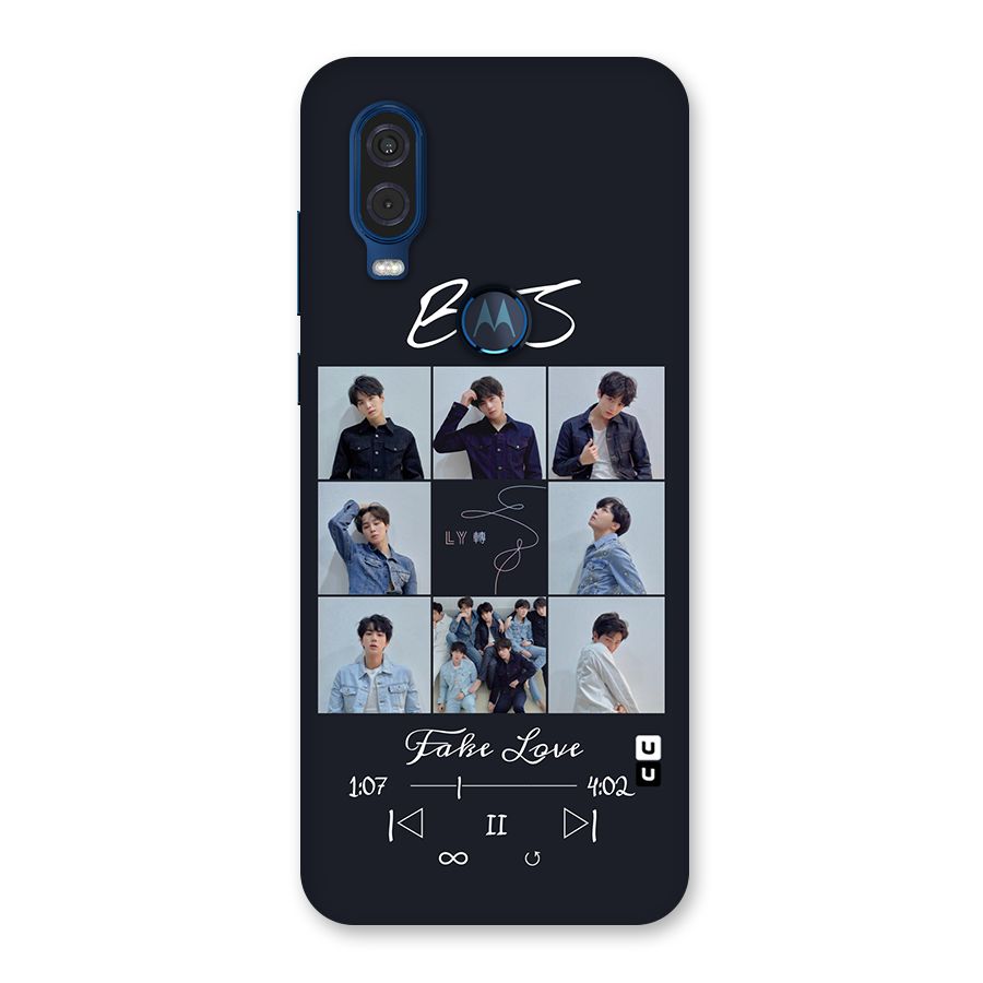 BTS Fake Love Back Case for Motorola One Vision
