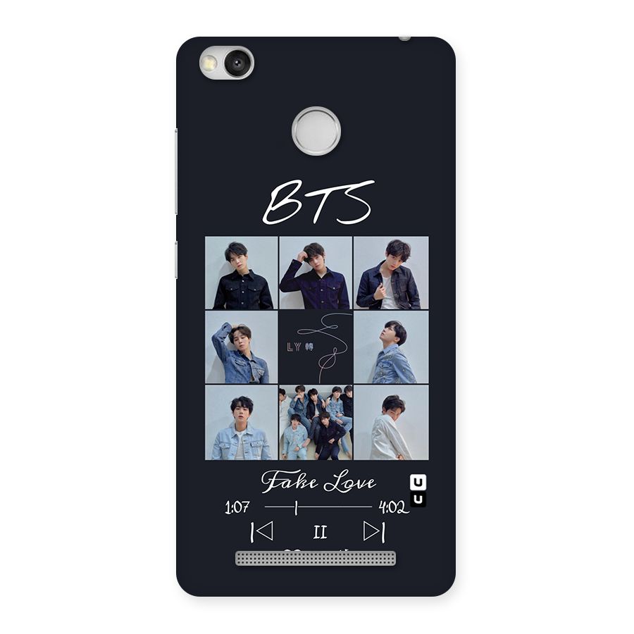 BTS Fake Love Back Case for Redmi 3S Prime
