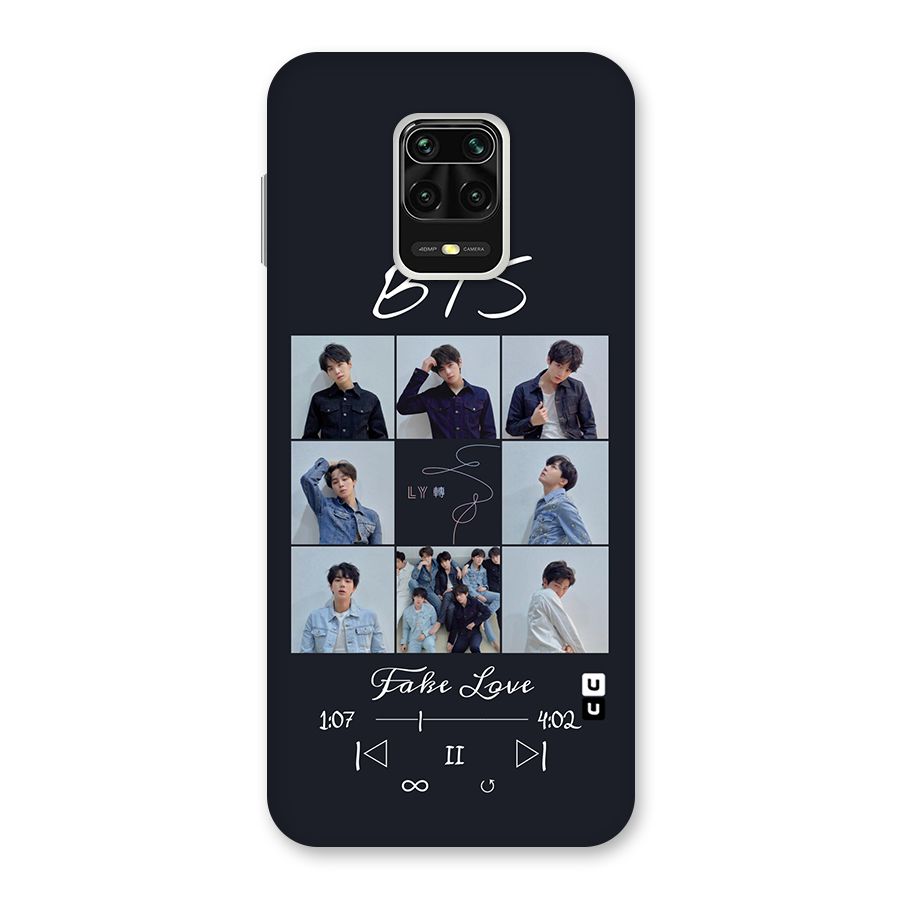 BTS Fake Love Back Case for Redmi Note 9 Pro