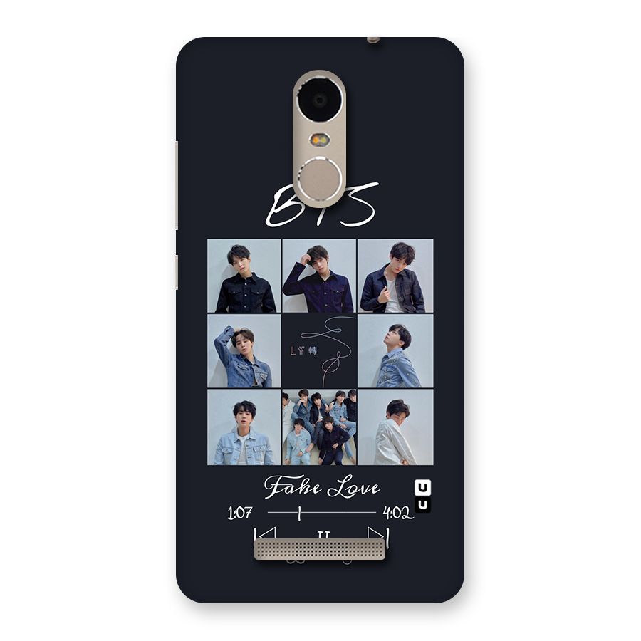 BTS Fake Love Back Case for Xiaomi Redmi Note 3
