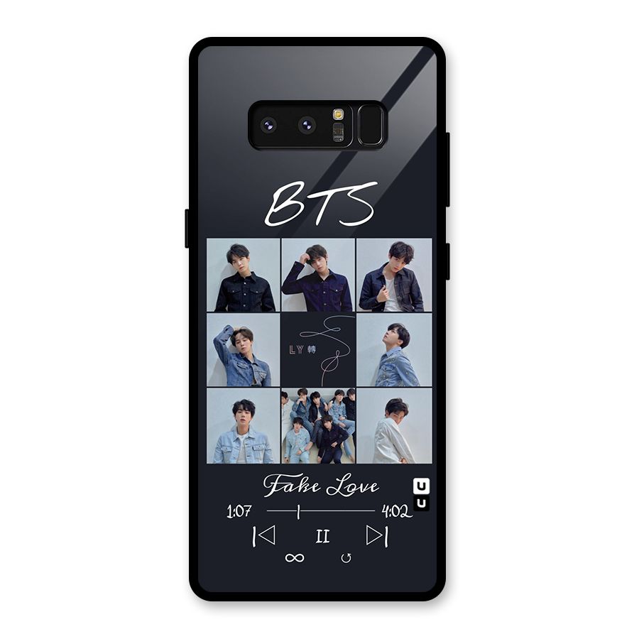 BTS Fake Love Glass Back Case for Galaxy Note 8