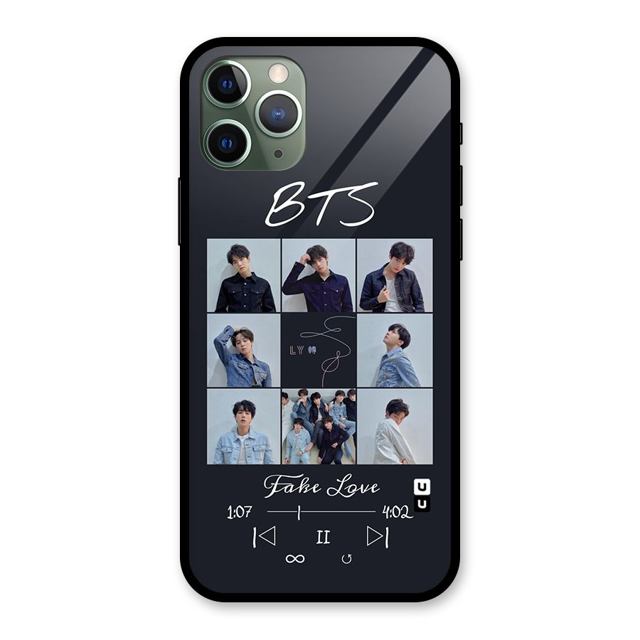 BTS Fake Love Glass Back Case for iPhone 11 Pro