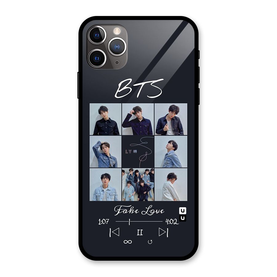BTS Fake Love Glass Back Case for iPhone 11 Pro Max