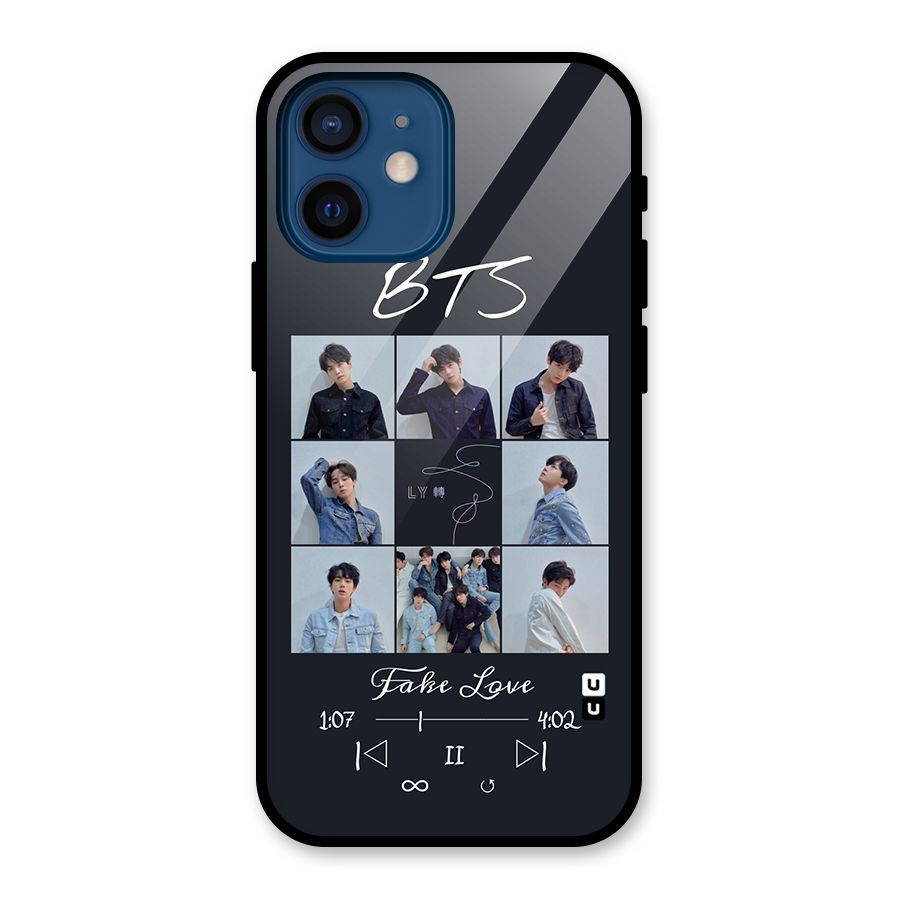 BTS Fake Love Glass Back Case for iPhone 12 Mini