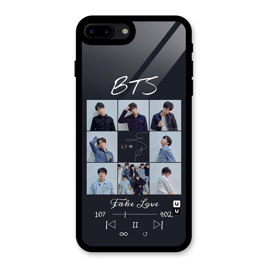 BTS Fake Love Glass Back Case for iPhone 8 Plus