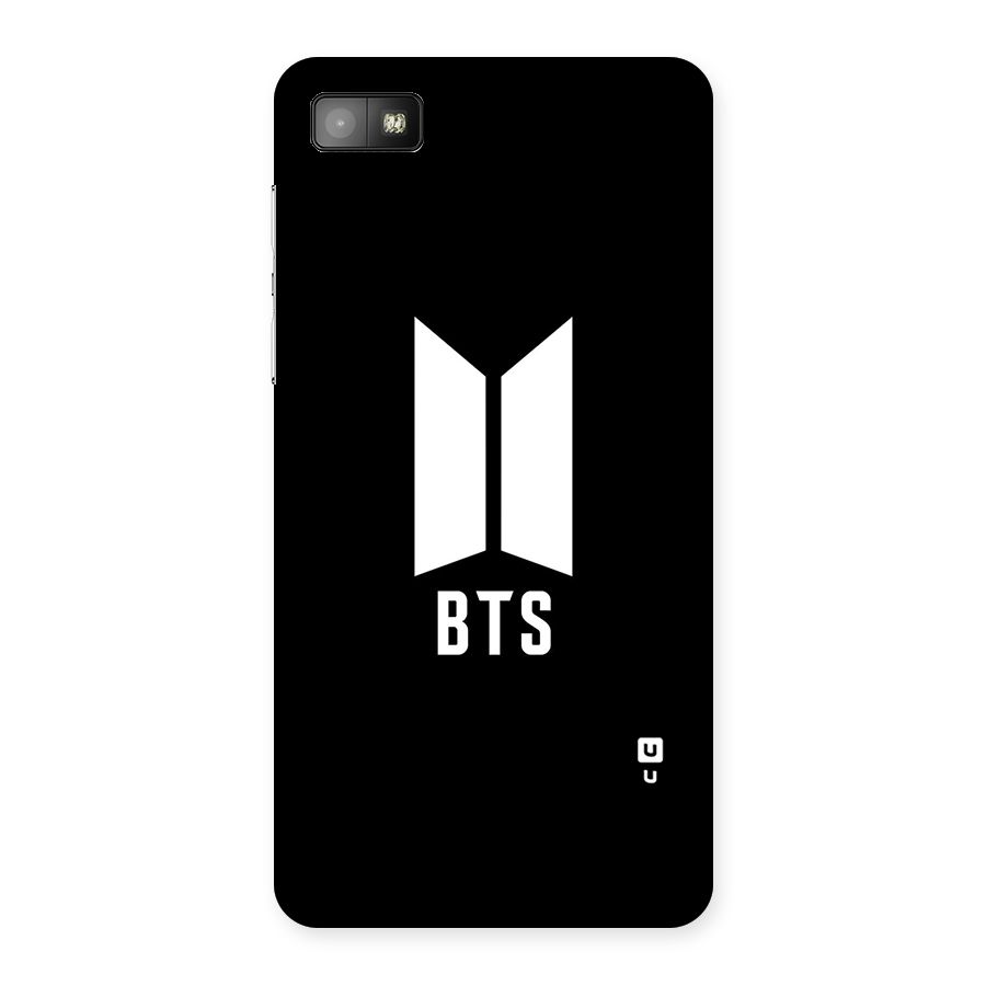 BTS Logo Black Back Case for Blackberry Z10
