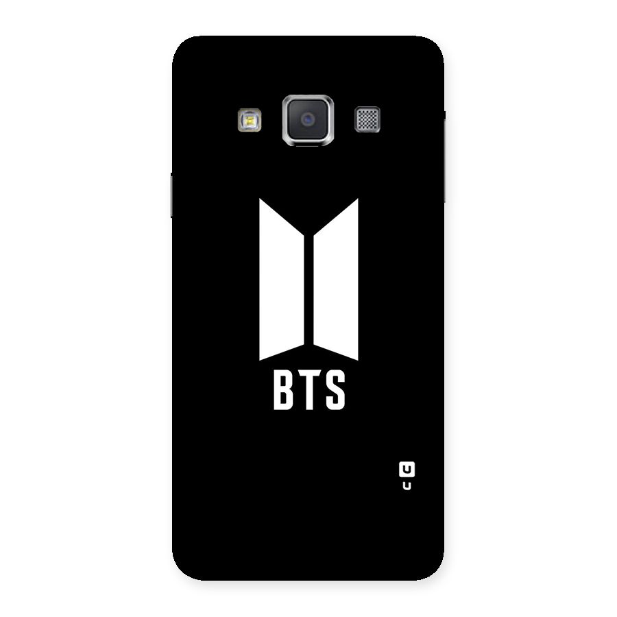 BTS Logo Black Back Case for Galaxy A3