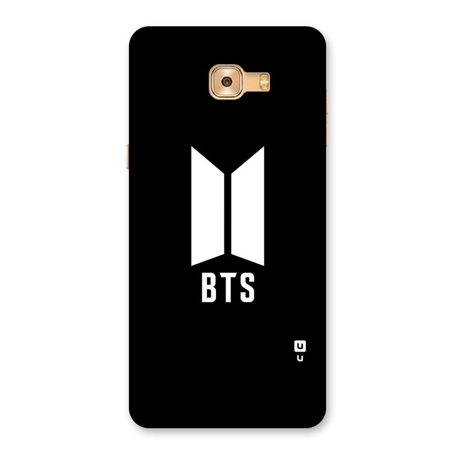 BTS Logo Black Back Case for Galaxy C9 Pro