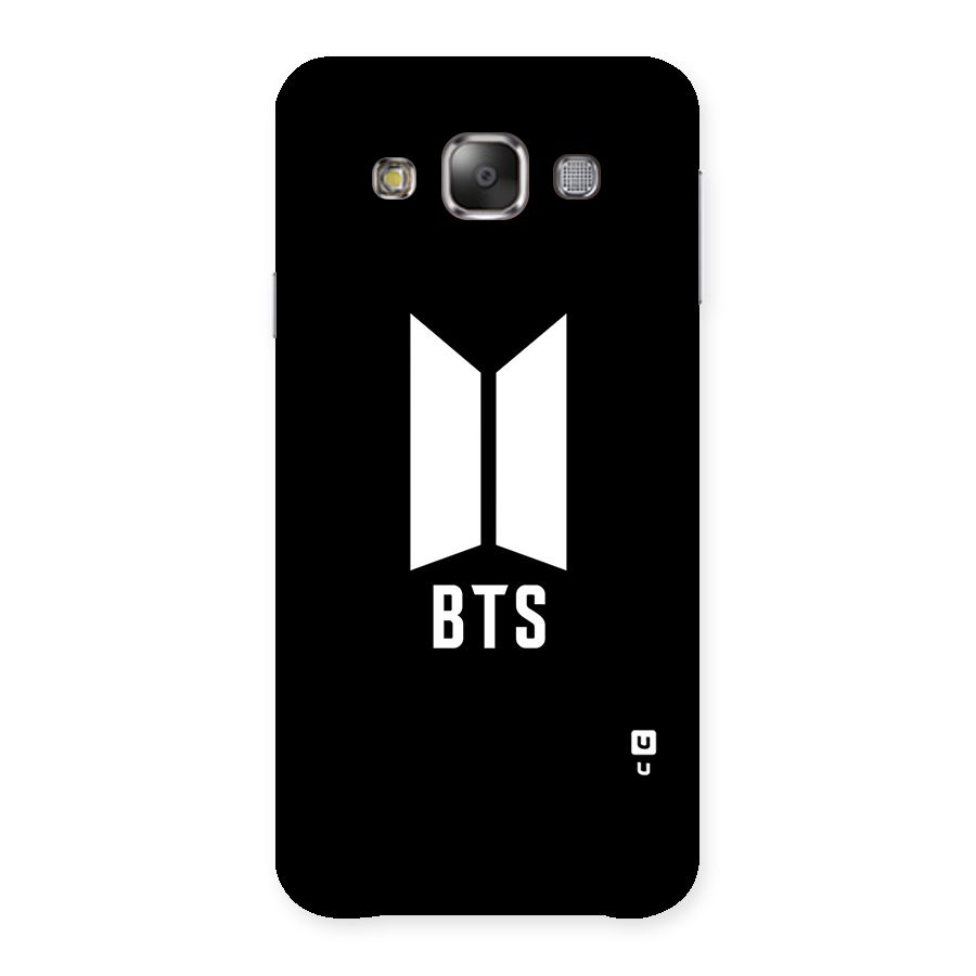 BTS Logo Black Back Case for Galaxy E7