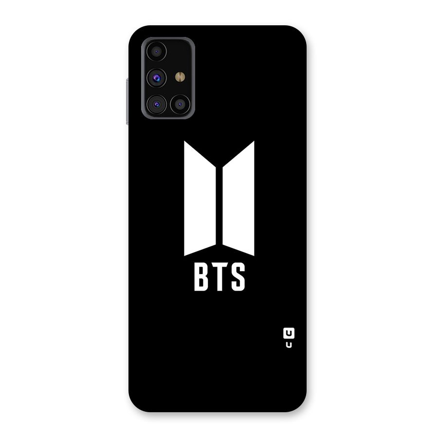 BTS Logo Black Back Case for Galaxy M31s
