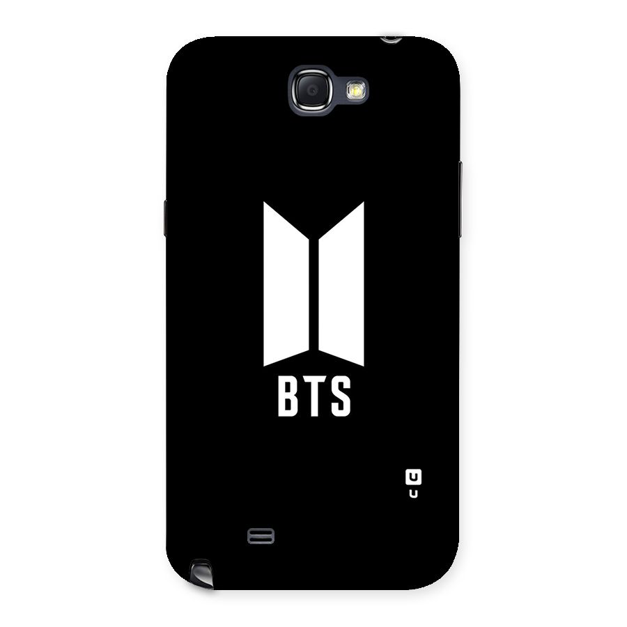BTS Logo Black Back Case for Galaxy Note 2